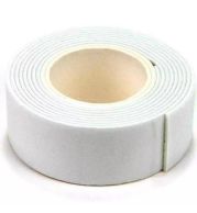 Double Sided Foam Tape 2 Inch Width, 20 Yards Length | White Tissue Backing & Black Foam Backing | 24 Rolls/Carton
